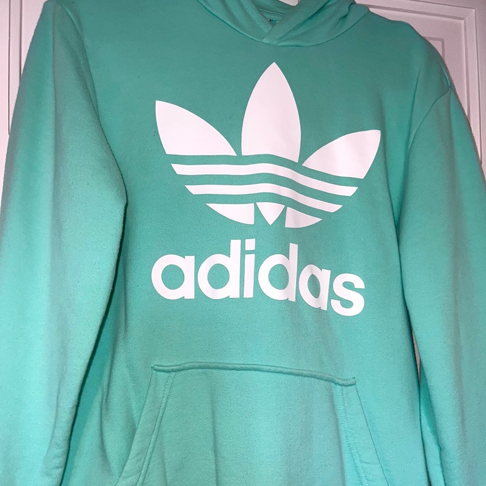 Adidas Mint Green Sweatshirt - Youth XL - Picture 1 of 5